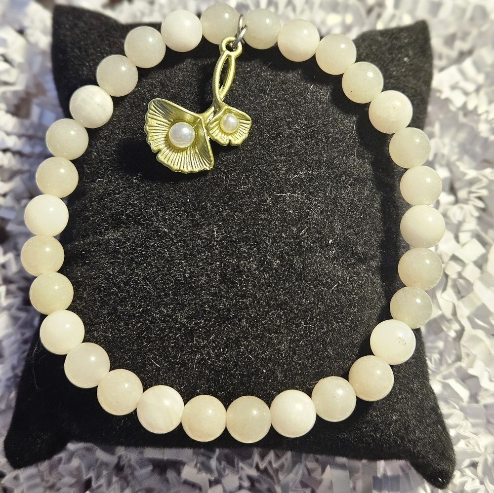Calming Shetai Jade Stretch Bracelet - size 6.75